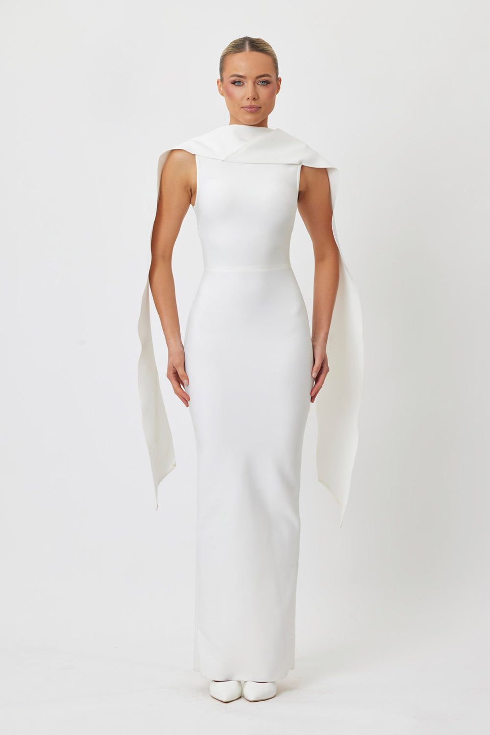 Jemima Midi Dress White