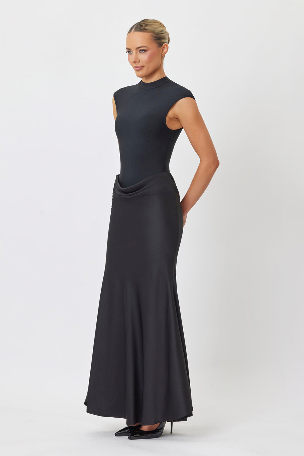 Maya Midi Dress Black