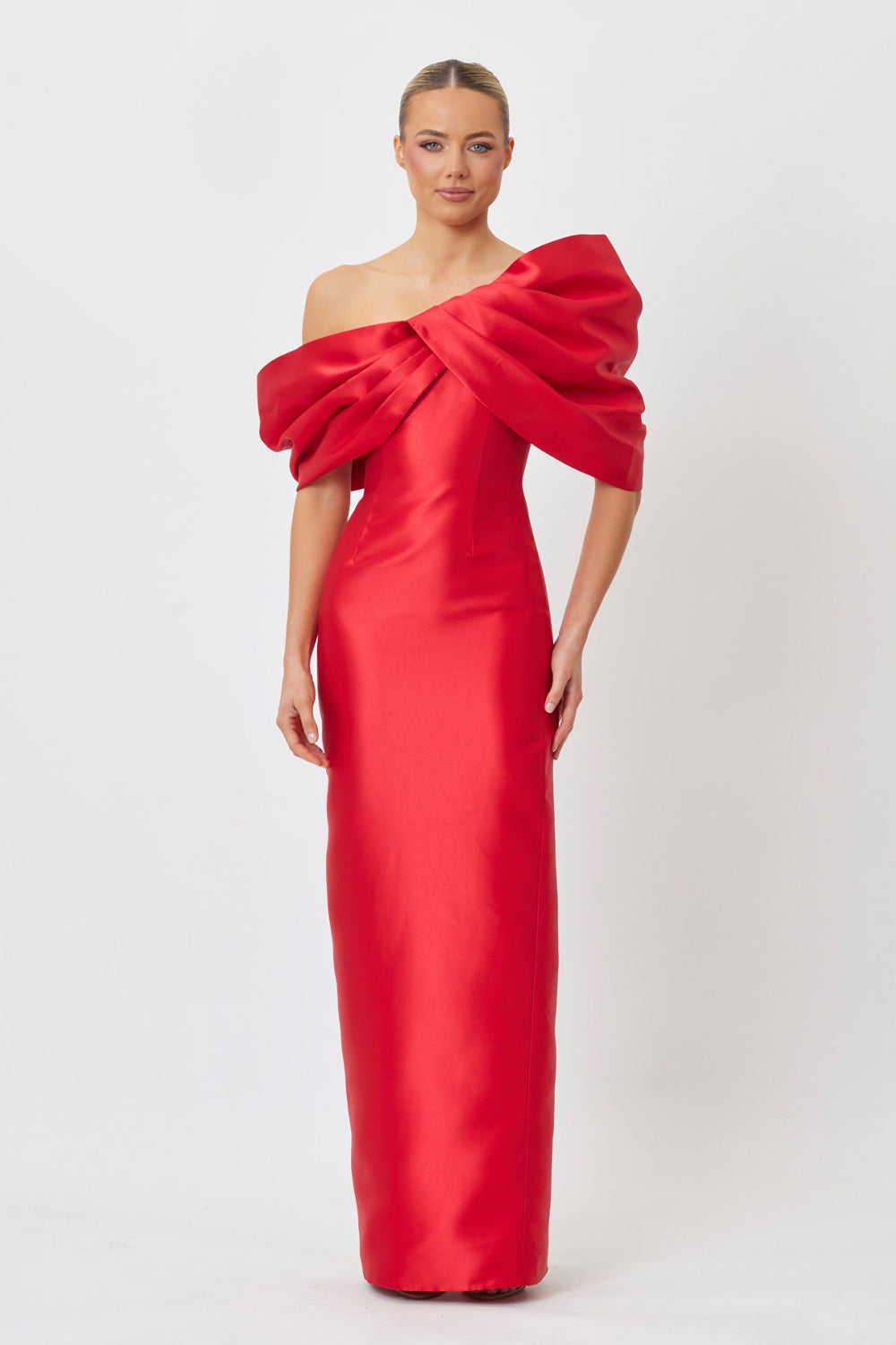 Selma Midi Dress Red