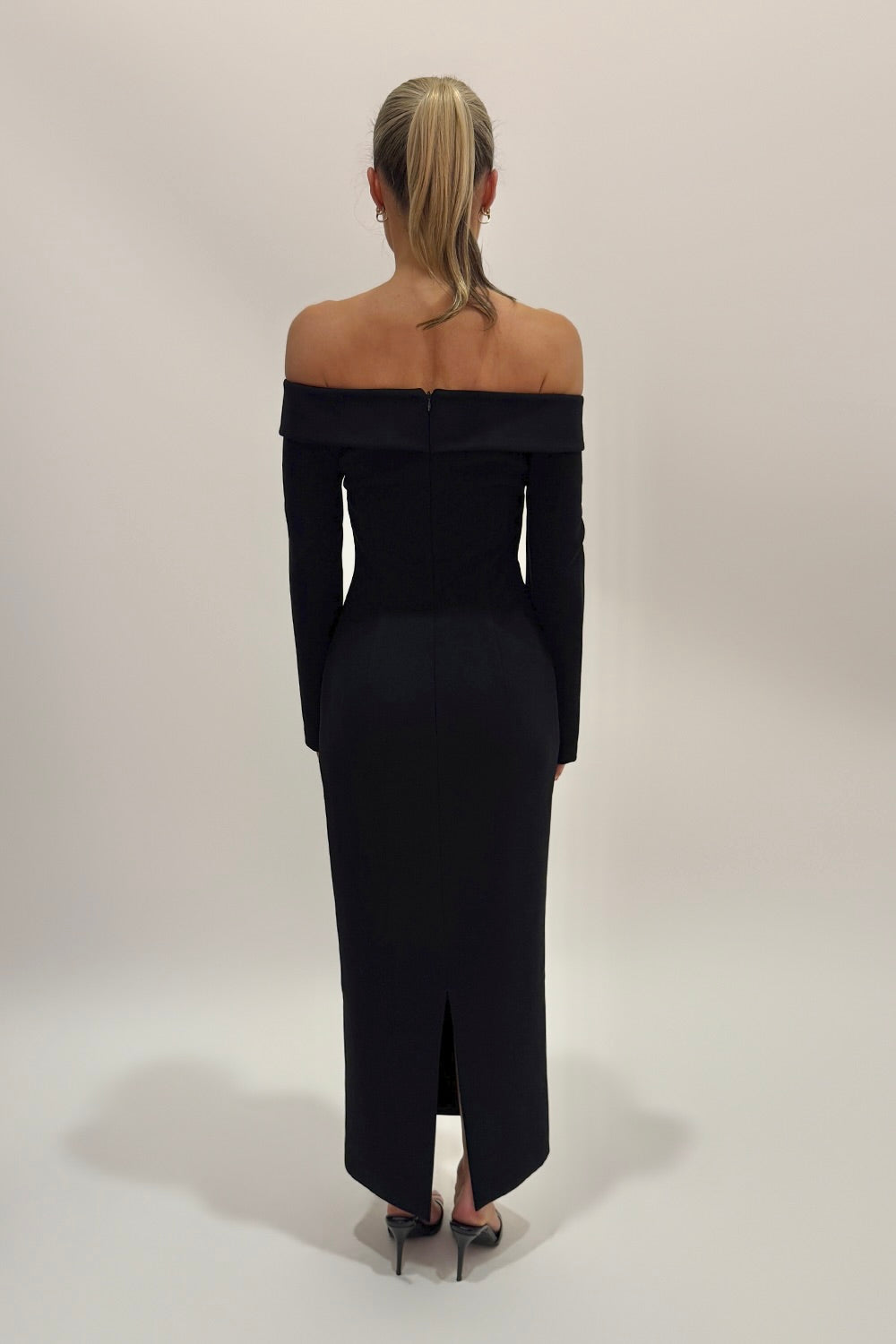 Sample T2J13 Maxi Dress Black 6